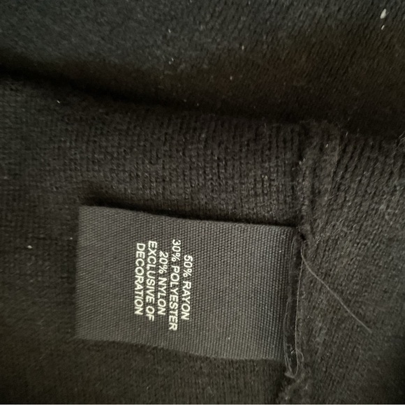 NWT Black Pearl-Embellished Cropped Women's Top Size S - Picture 4 of 4